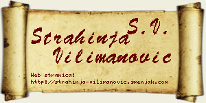Strahinja Vilimanović vizit kartica